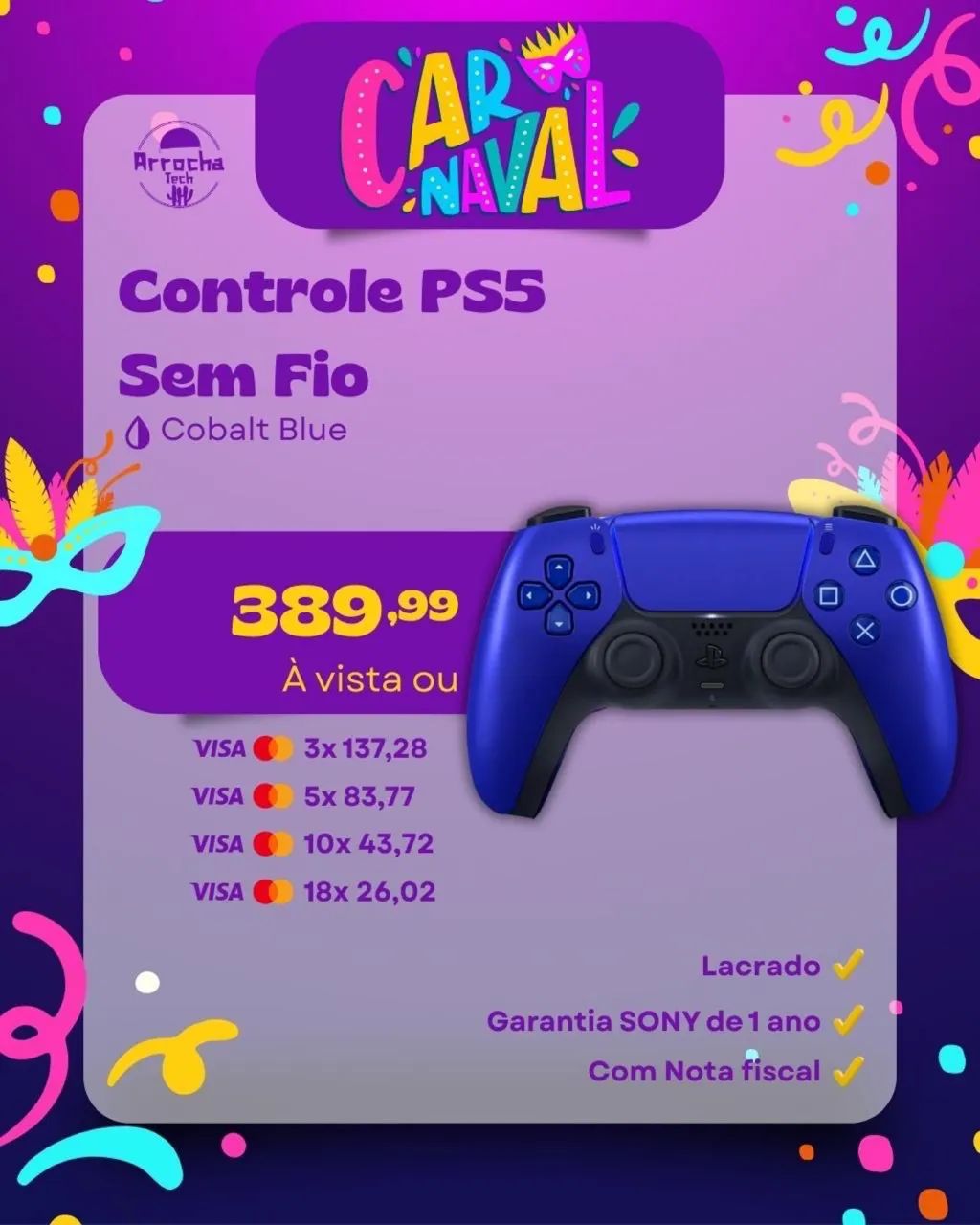 Controle PS5 Dualsence  - Foto 4