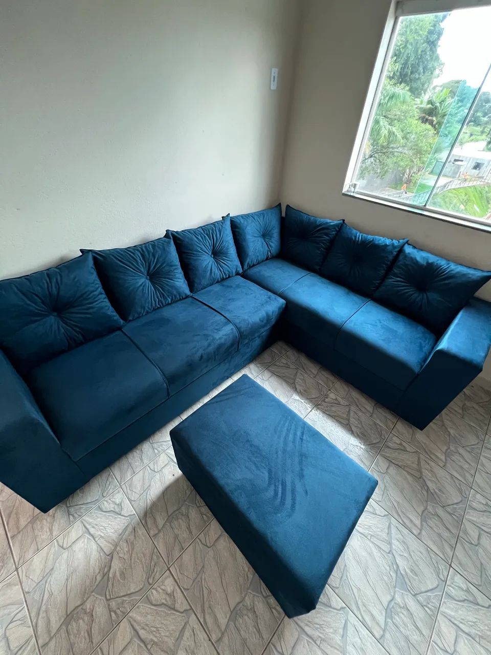 SOFÁ DE CANTO!!! NOVO!!! 12 x 129,90 cartão 