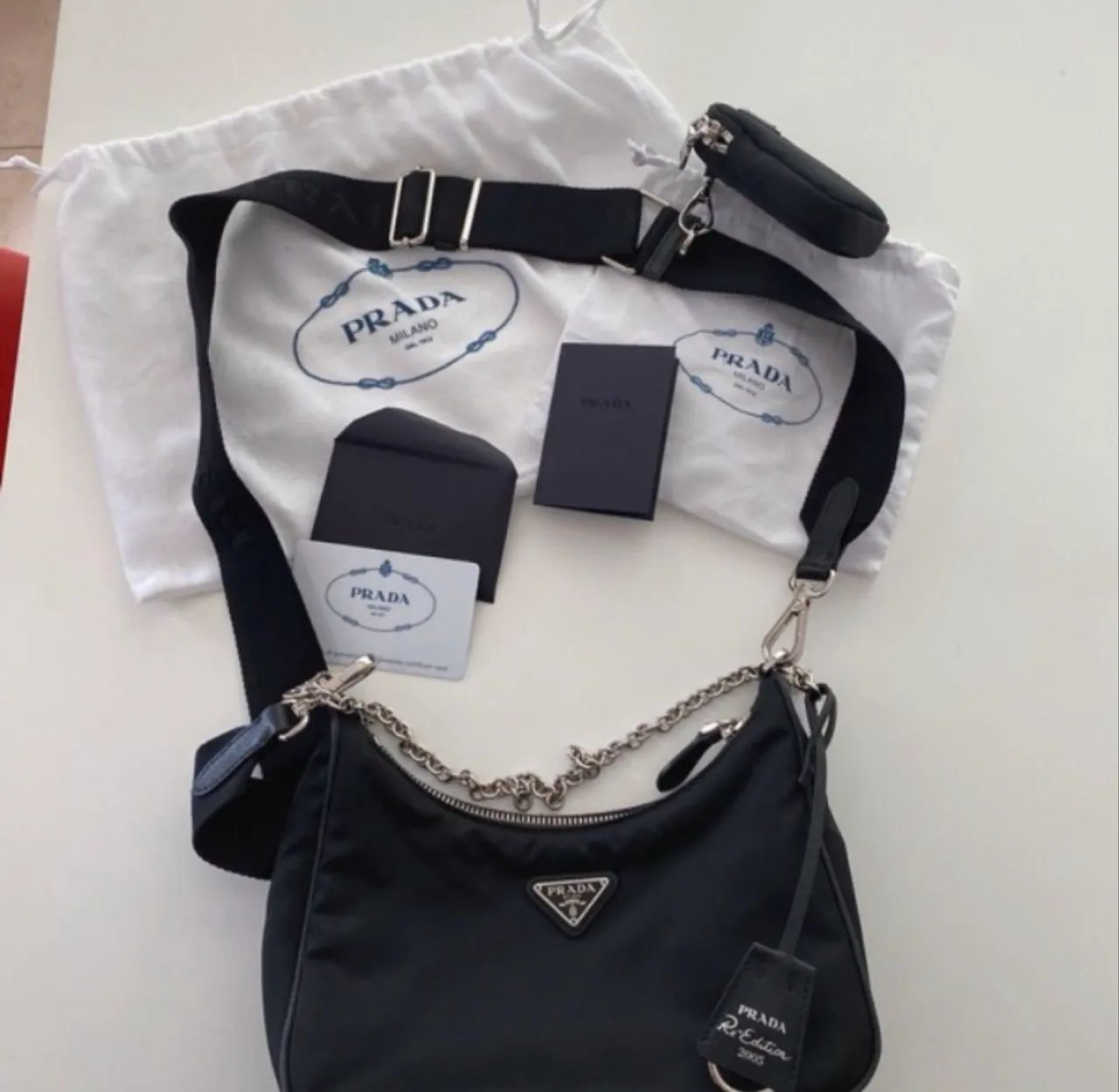 Bolsa Prada Re- Edition Nylon 2005 - Bolsas, malas e mochilas