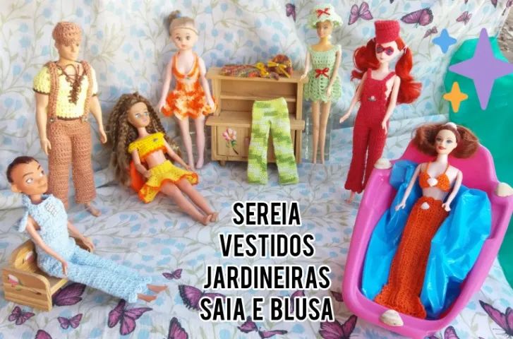 roupas para boneca barbie e susi cenário - Foto 5