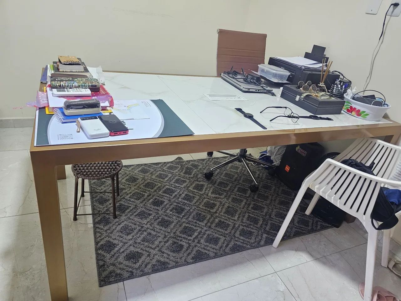 Mesa escritório consultório luxo
