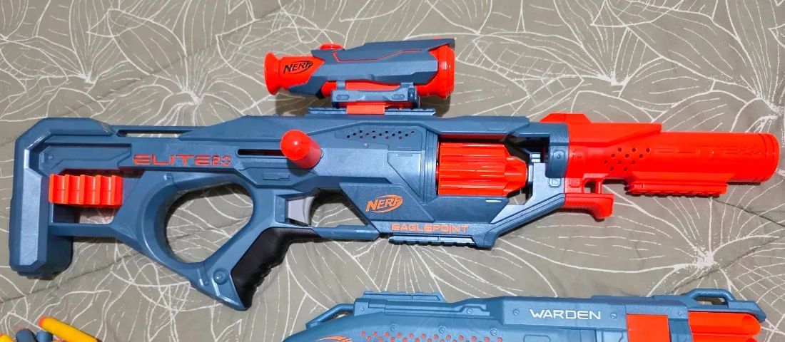 Kit Nerf Lançadores + Pistolas + 40 Dardos - Foto 2
