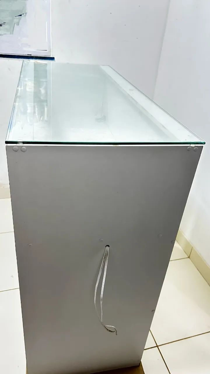 Balcão expositor vitrine de vidro para loja - 1,20m - Foto 2
