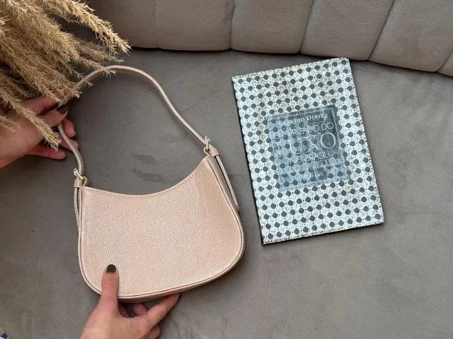 Bolsa Nova Couro Legitmo Rosé - Foto 4