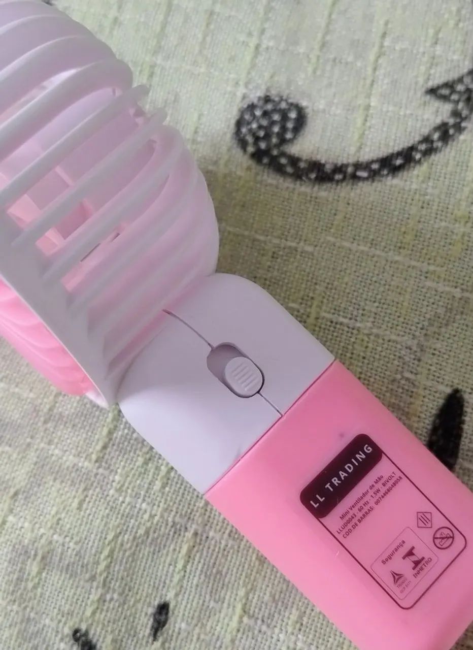 Ventilador com suporte - Rosa - Foto 4