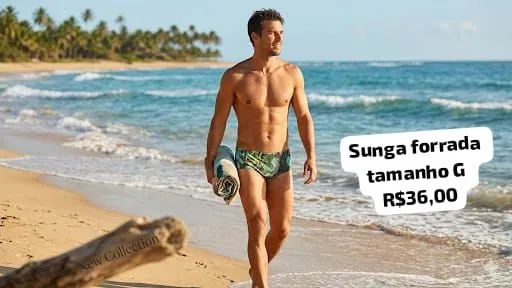 Sunga masculina adulto