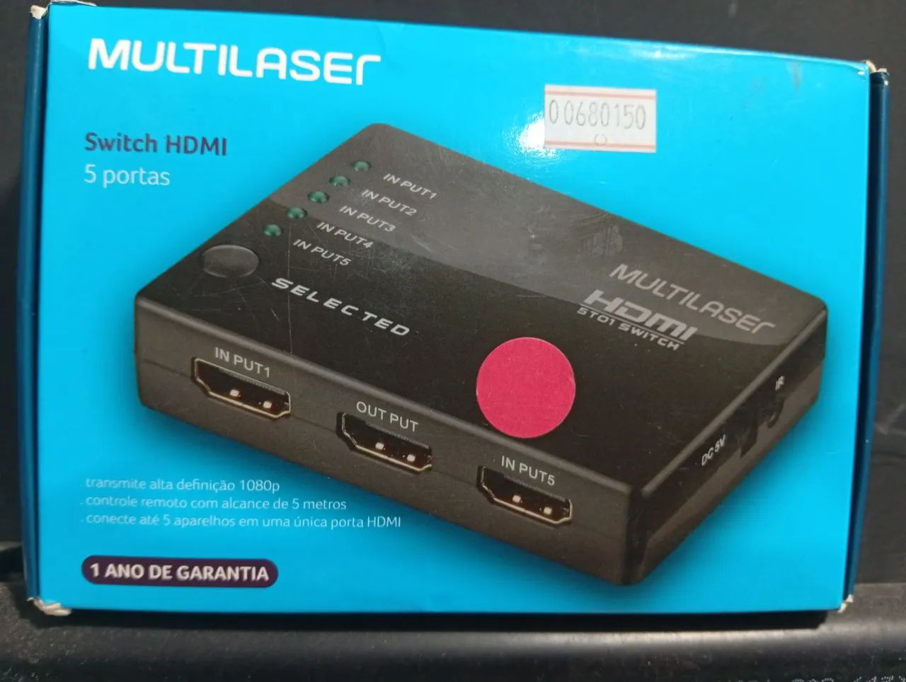 SWITCH HDMI 5 PORTAS