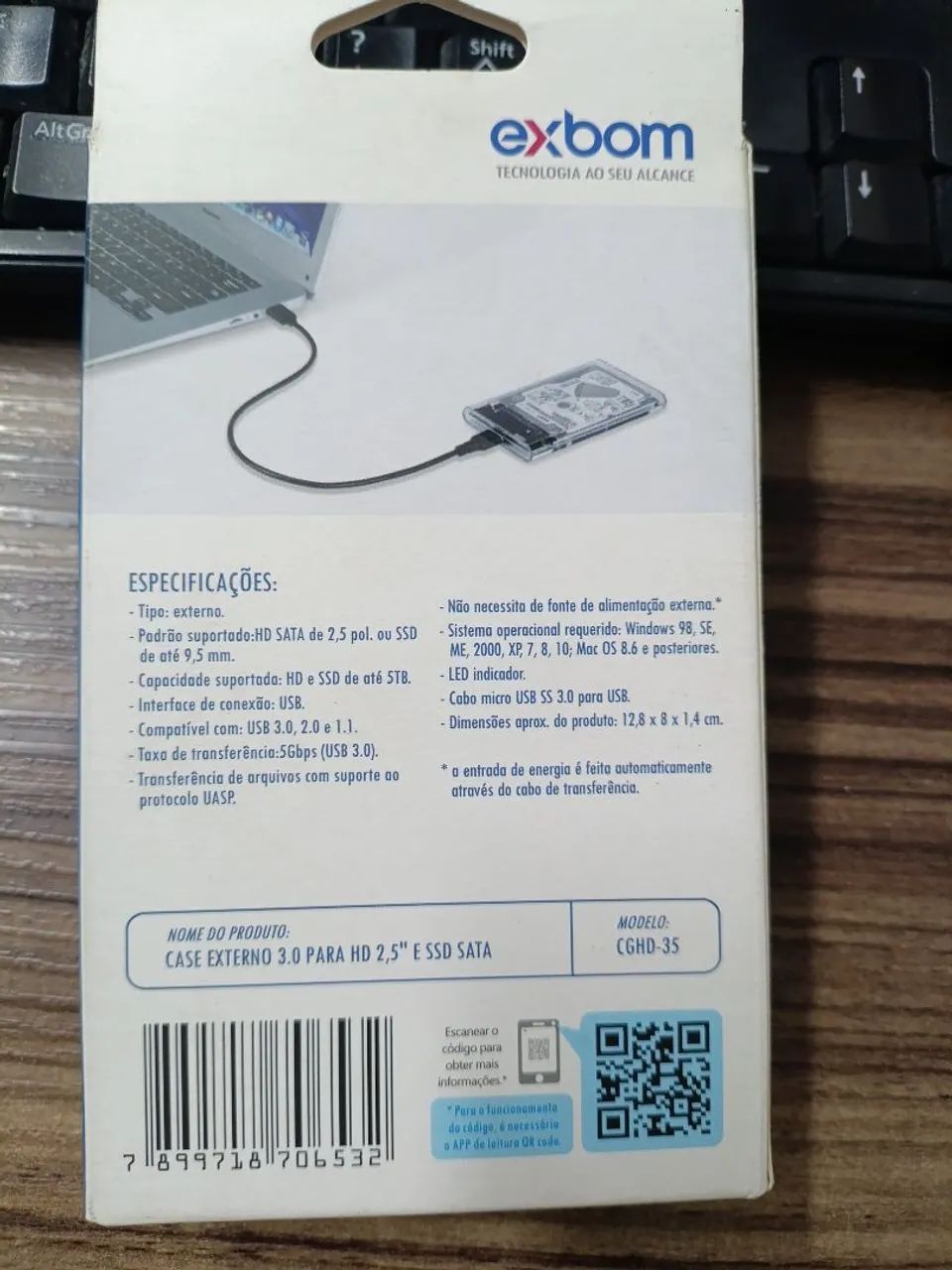 KIT 4 CASE HD EXTERNO NOTEBOOK - SSD - Foto 3