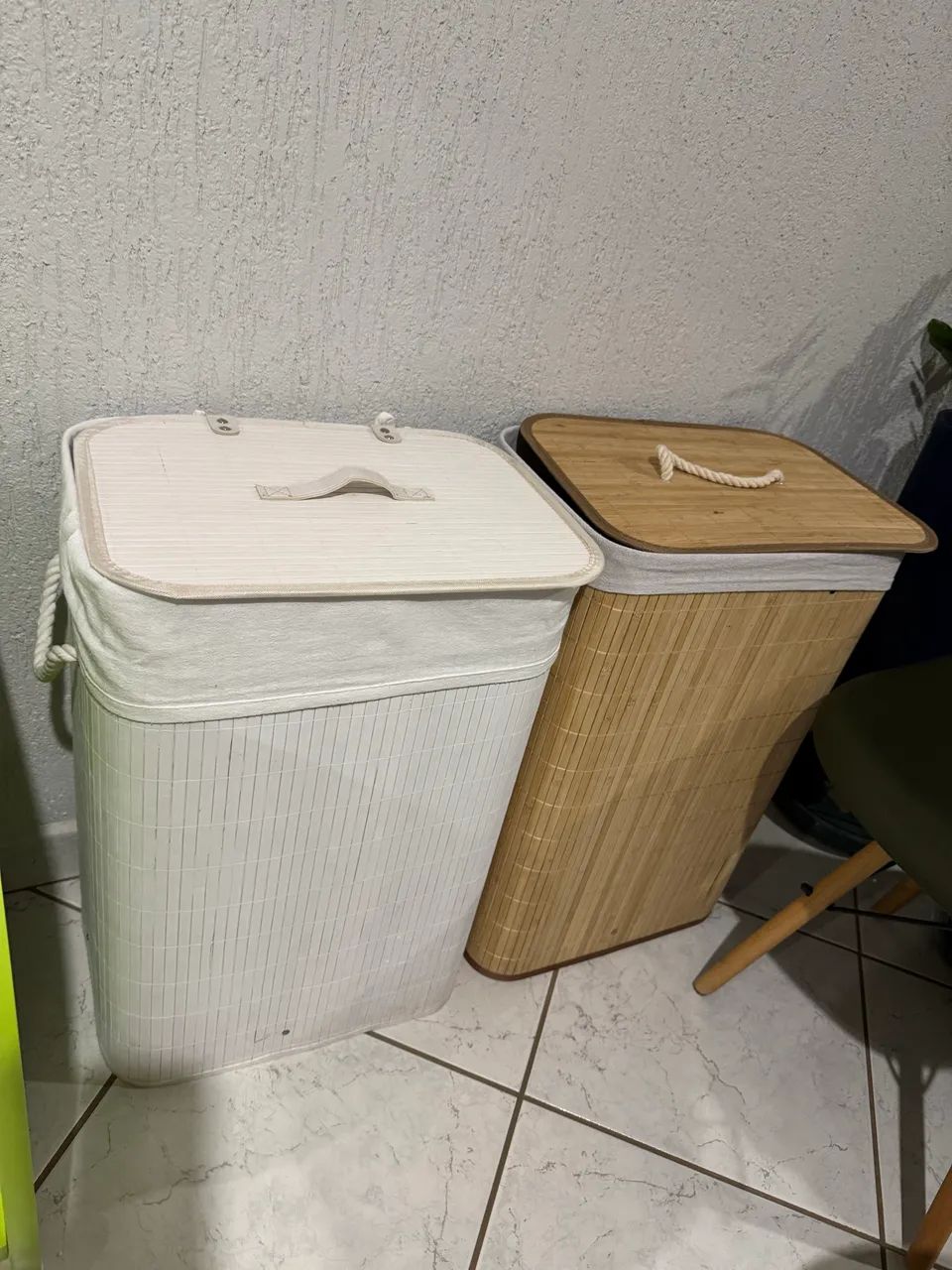 Cesto de roupas Branco 