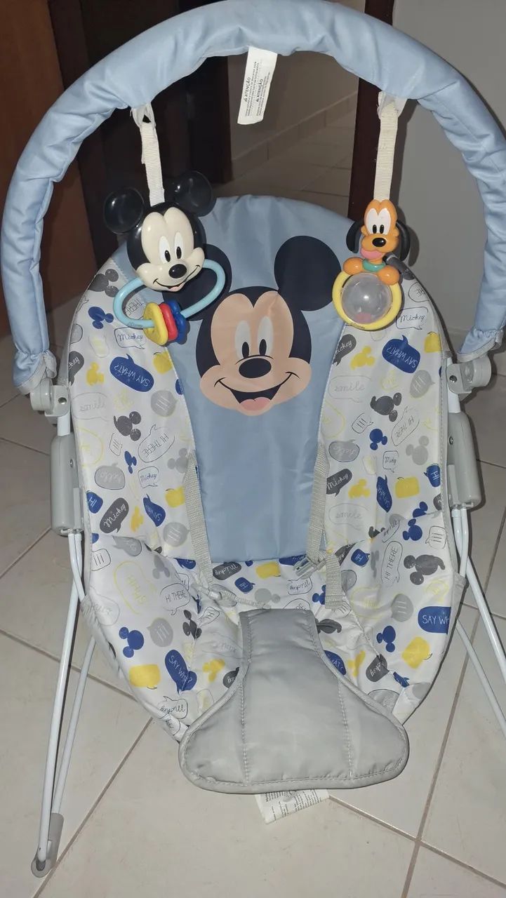 Cadeira De Descanso 0-11Kg do Mickey Multikids na Caixa - Foto 5