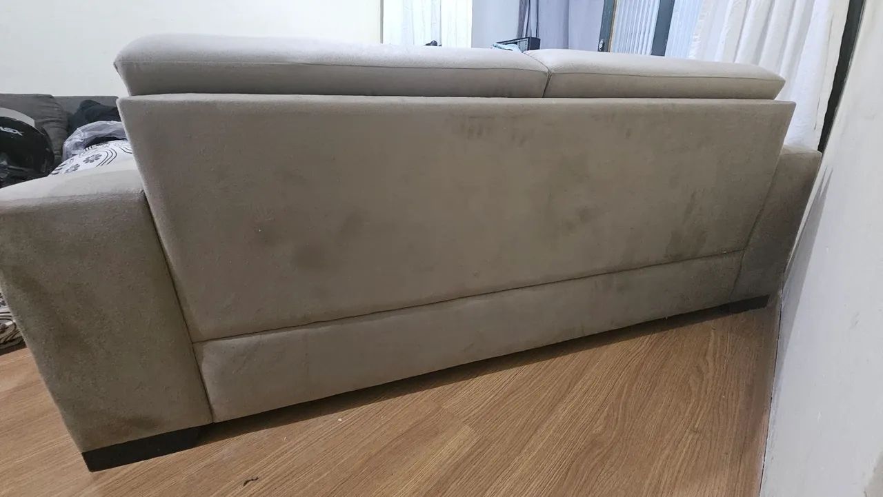 Sofá 4 lugares em suede - Foto 3