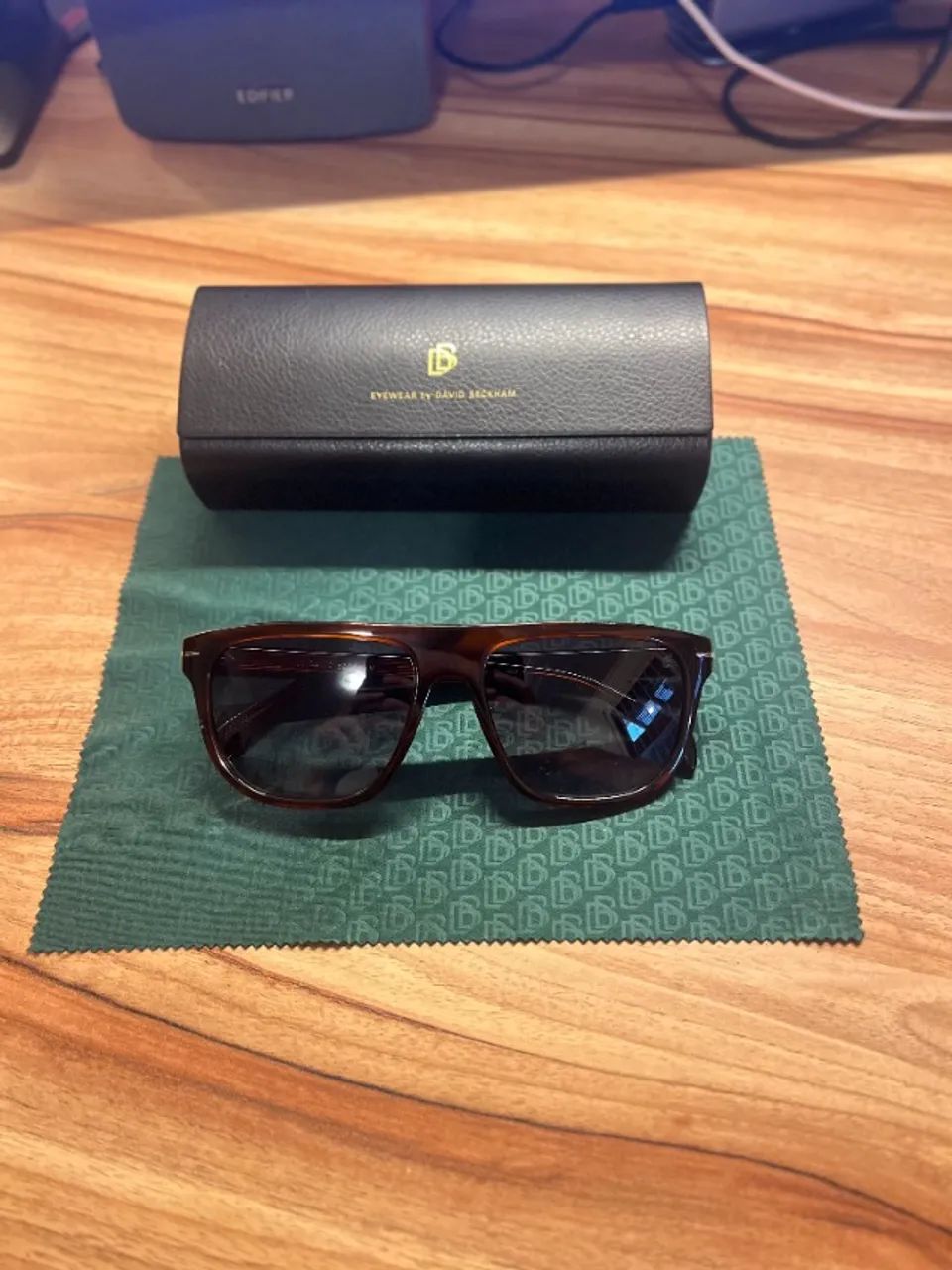 Óculos de Sol David Beckham DB 7111 Masculino Havana Marrom Original Novo com NF - Foto 2