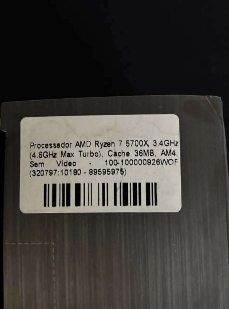 Ryzen 7 5700x - Com caixa e manual - Foto 2