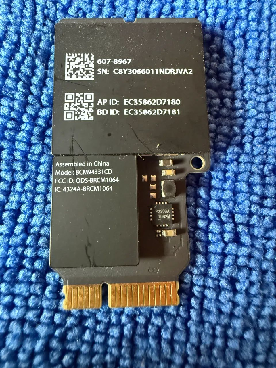 PLACA WIFI E BLUETOOTH APPLE BCM94331CD