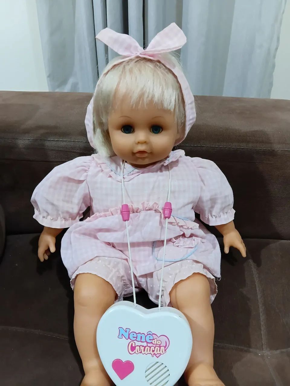 Boneca Nenê da Mamãe,  da Tec Toy , anos 90 .Funciona com 2 pilhas AA