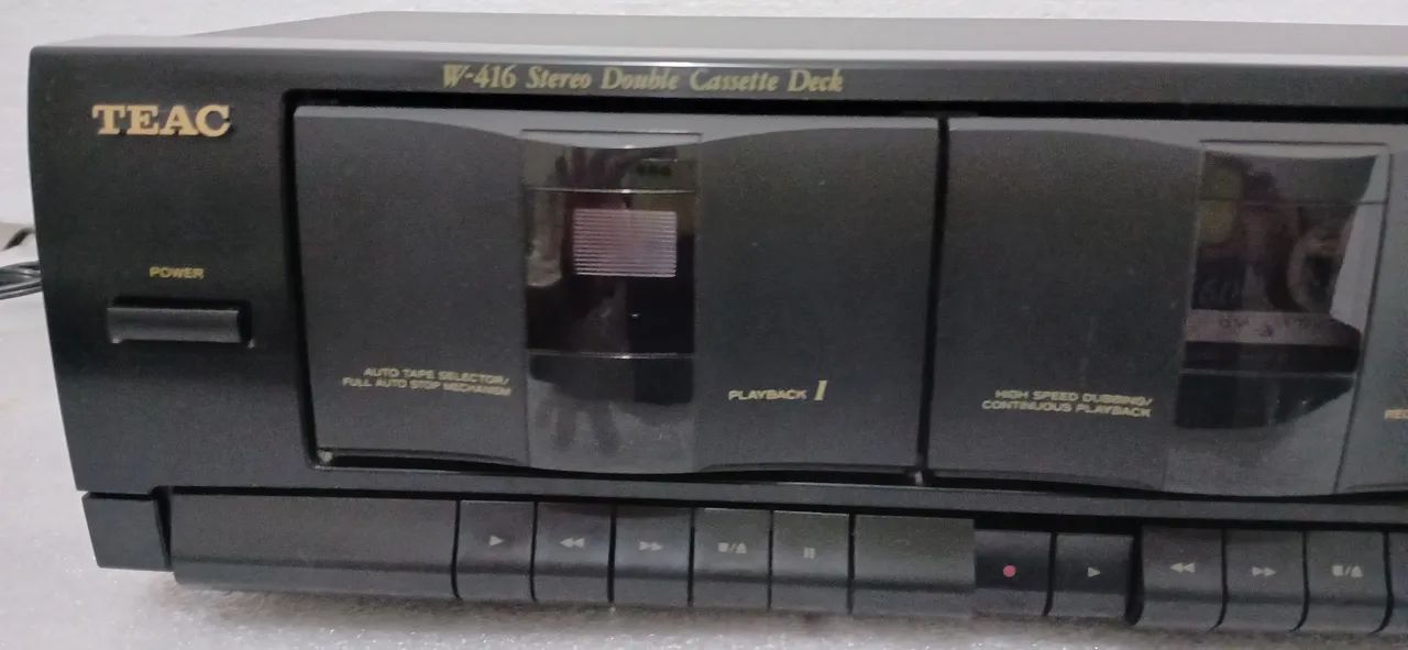 Tape Deck Teac Duplo W-416 Impecável  - Foto 3