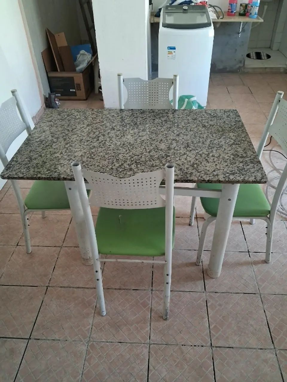 Mesa de Jantar 4 Lugares Marmore - Foto 4