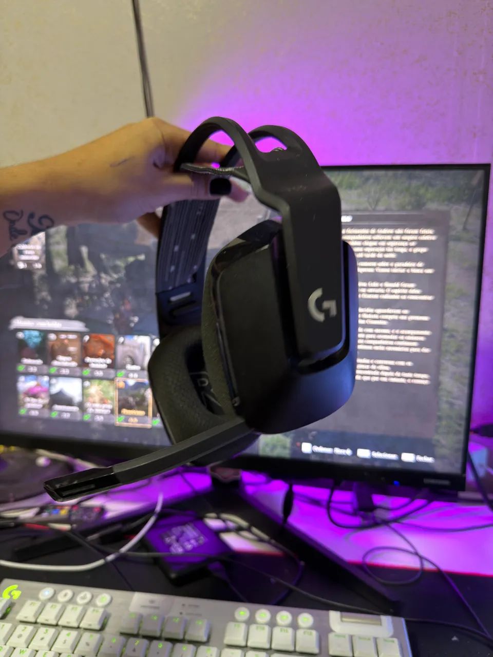 FONE SEM FIO LOGITECH G733  - Foto 3