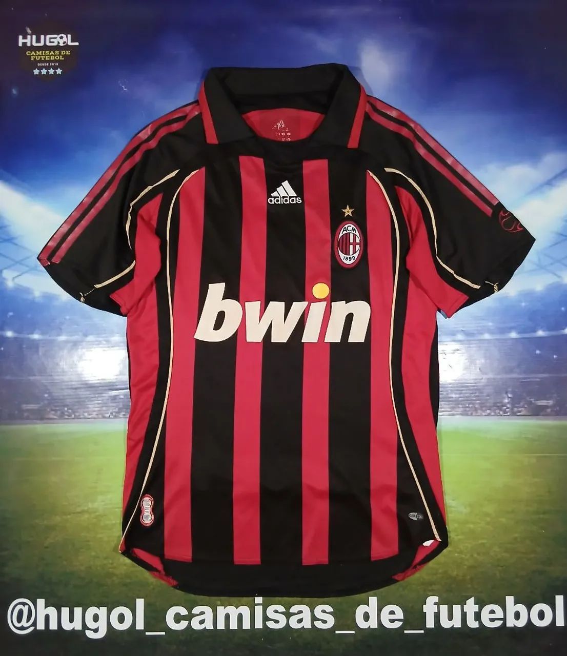 Camisa do Milan 2006/07 Adidas #22 Kaká Tamanho P - Roupas