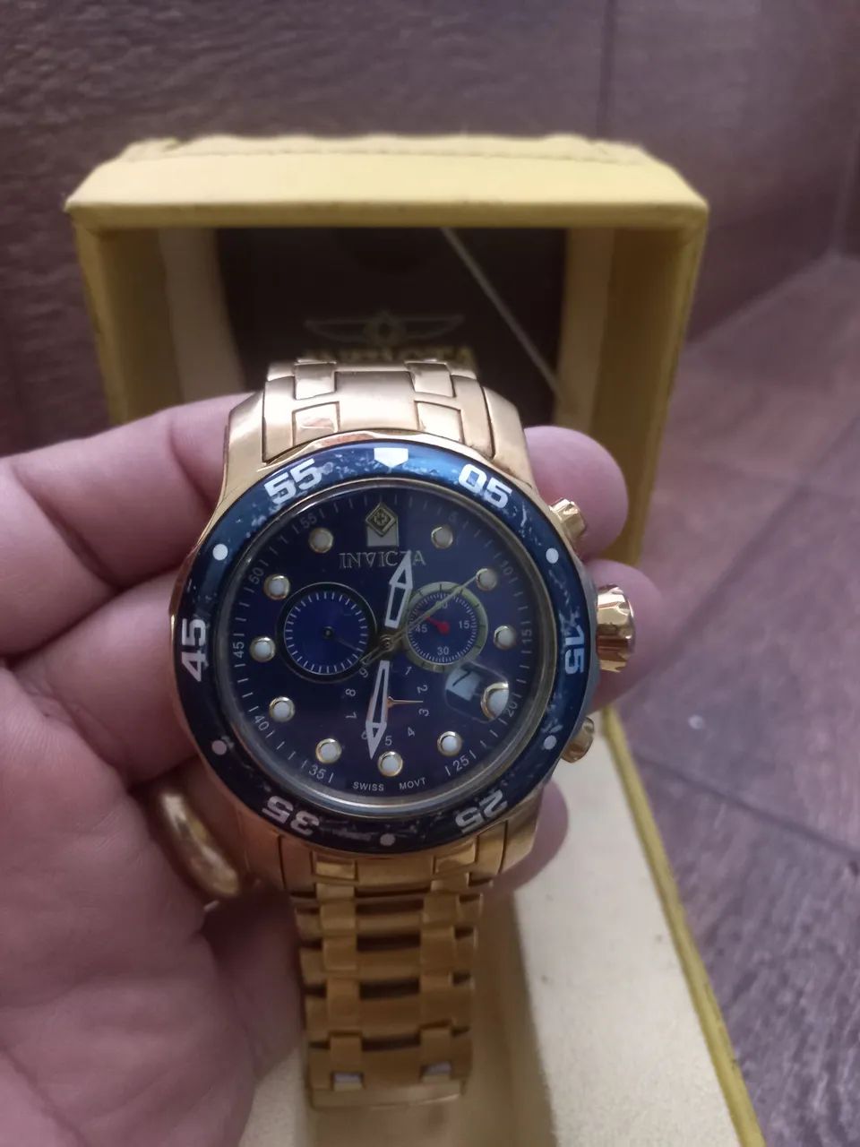 Relógio Invicta Original Dourado Luxo - Foto 5