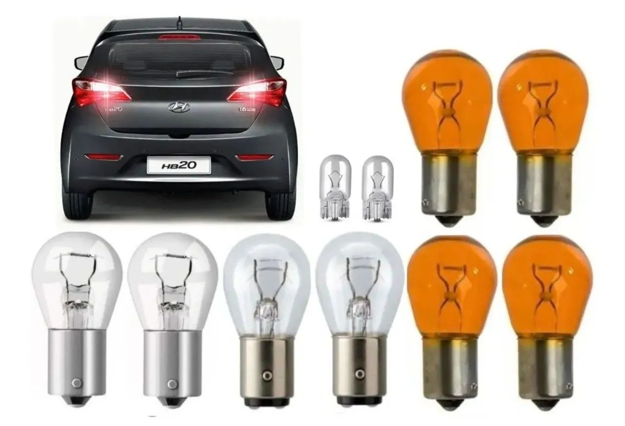 Kit Lâmpadas HB20: Lanterna, Freio, Seta, Ré e Farolete. Produto Novo. - Foto 3