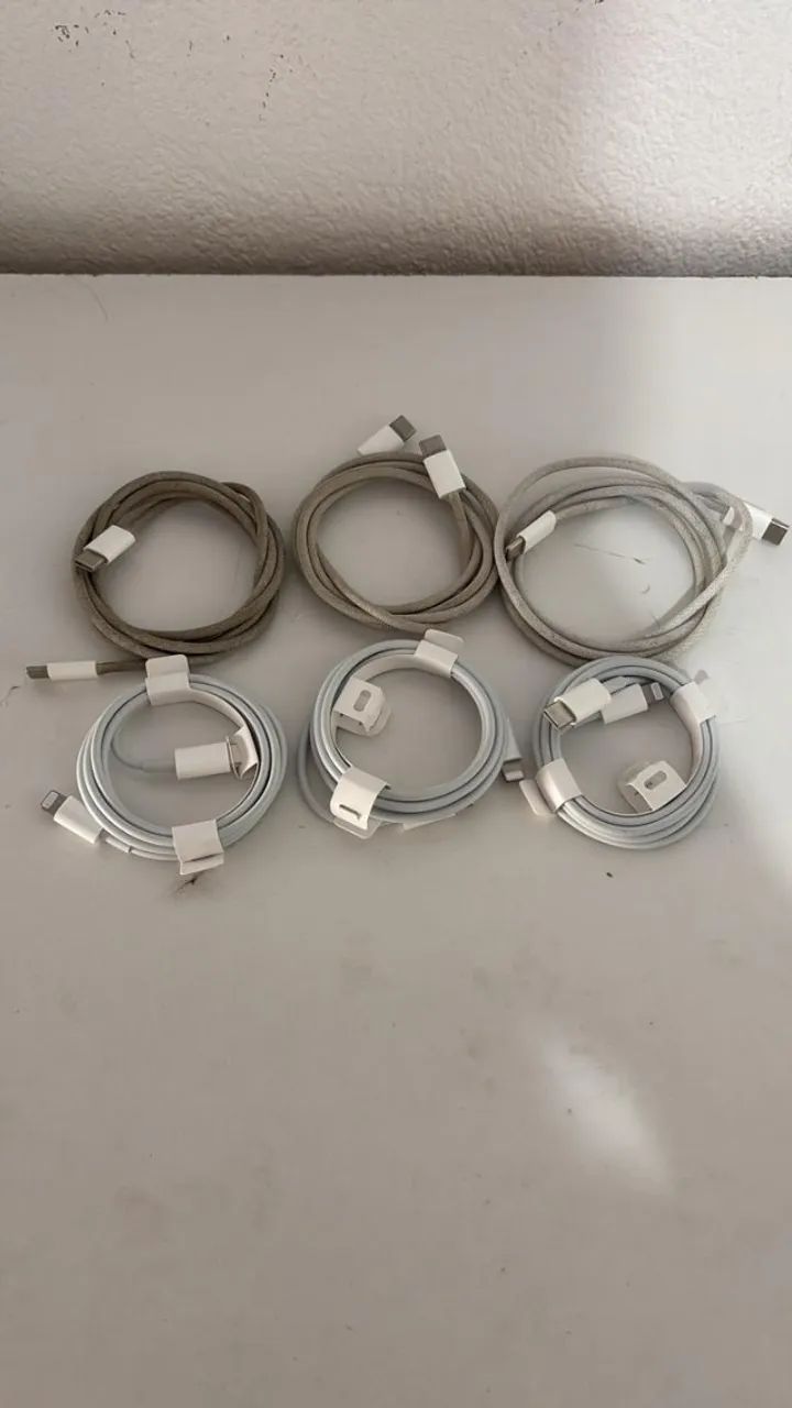 Cabos Originais Apple para iPhone - Novos e Semi-Novos