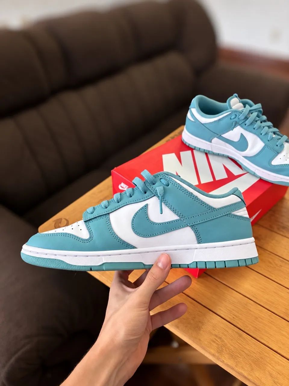 Nike Dunk Low Retro Denim Turquoise - Foto 3