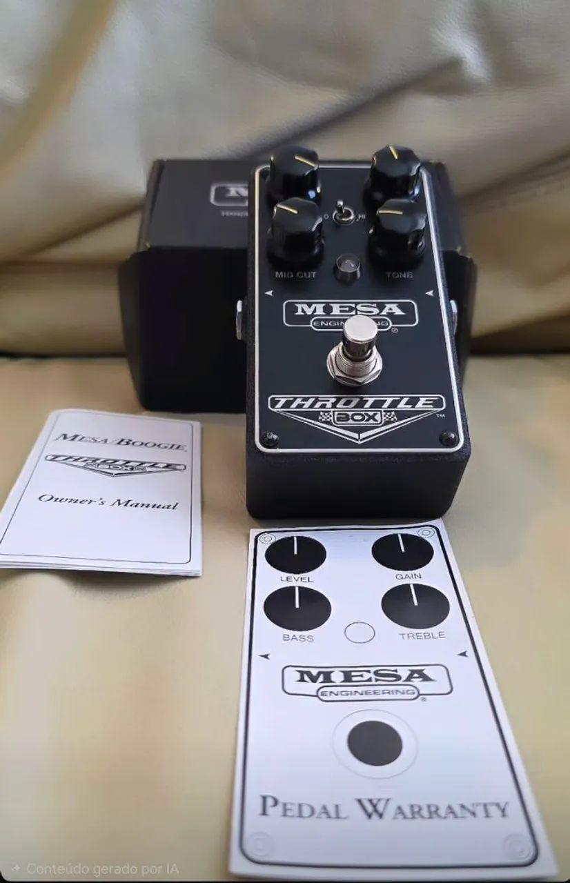 Pedal Mesa Boogie Throttle Box Distortion - O Verdadeiro Som