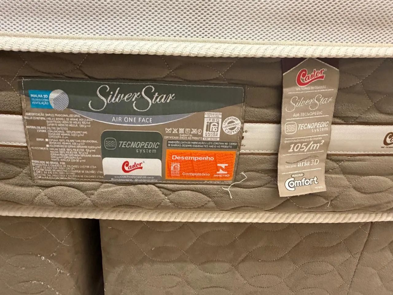 Vendo Cama e Box Queen Castor - Silver star - Foto 2