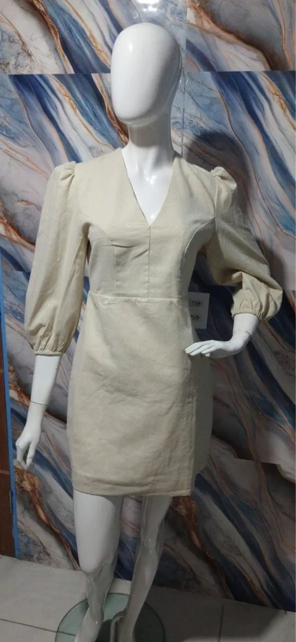 Vestido Chica Fulô Linho NOVO - Foto 3