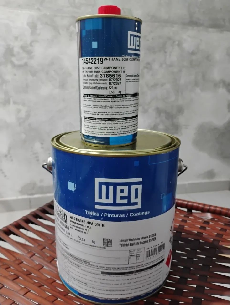 PU Paint Can - White, 3.6 L
