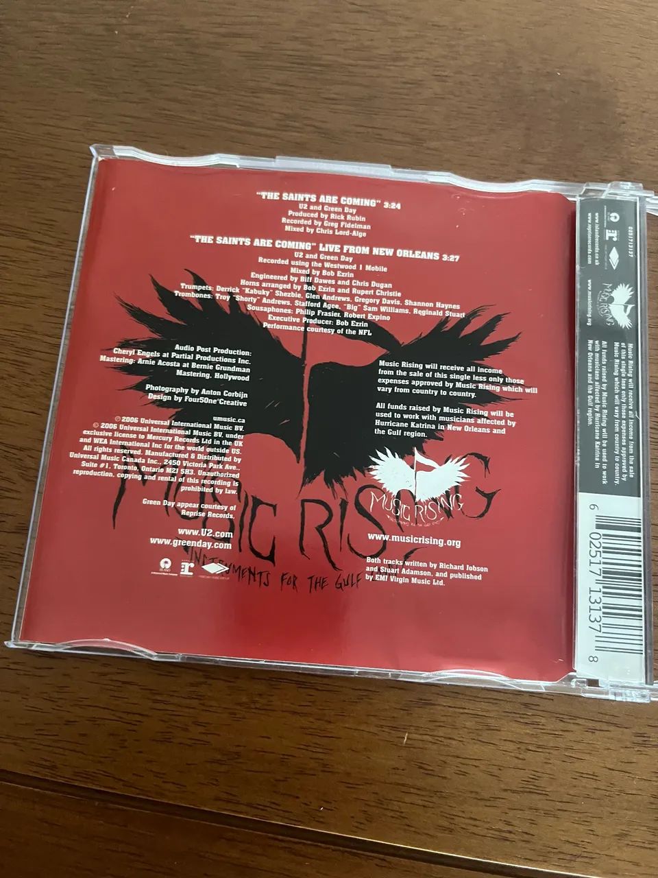 U2 & Green Day - The Saints Are Coming - Cd Single - Foto 2