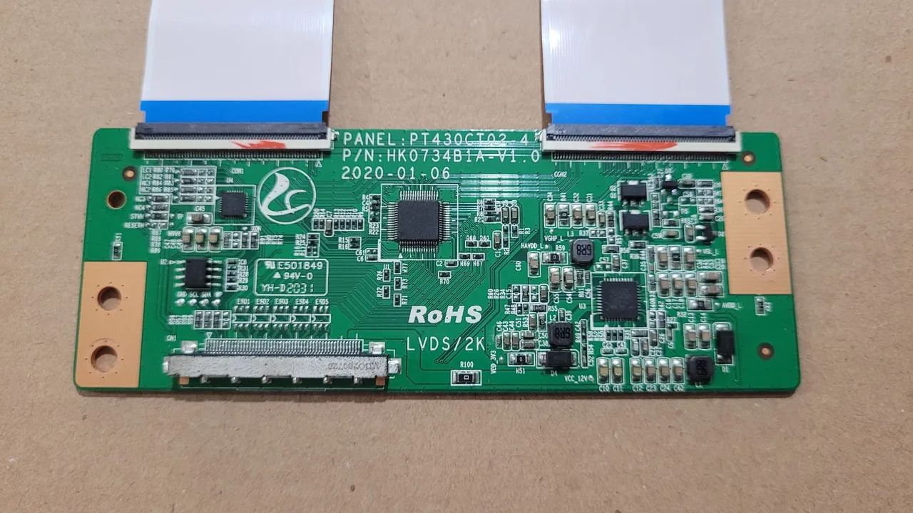 Placa T-CON / TCON p/ TV Multilaser TL024