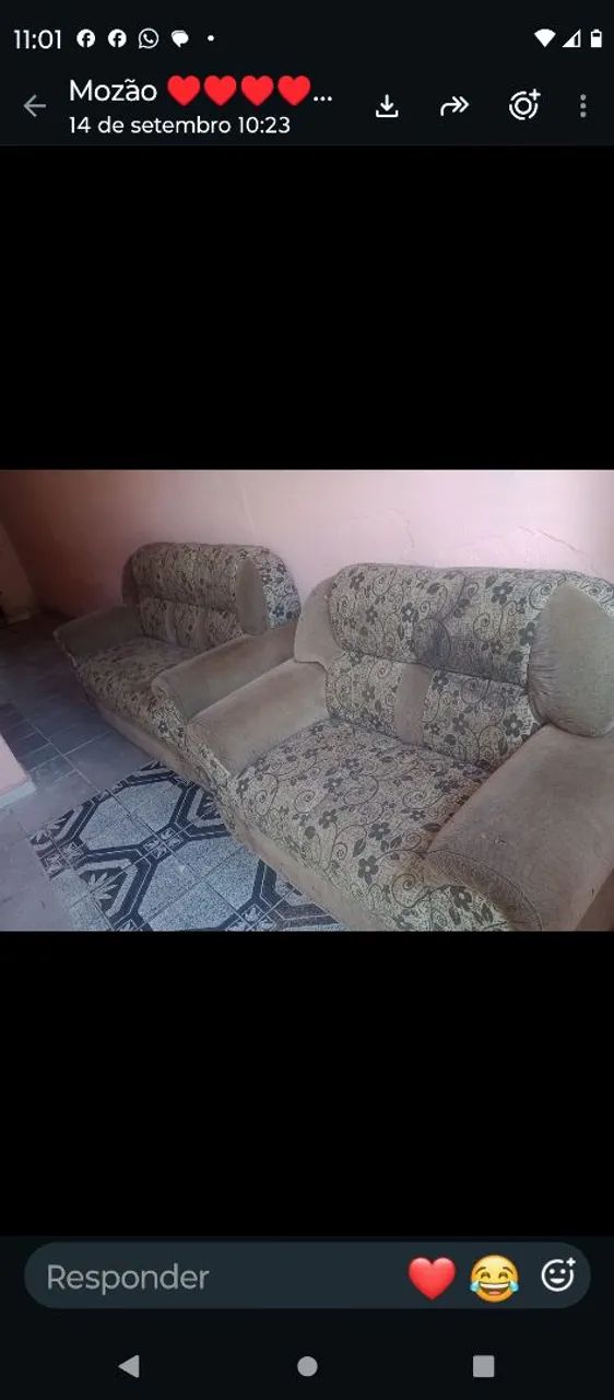 Estou vendendo este sofá de dois e três lugares interessados liggar para *04  - Foto 3