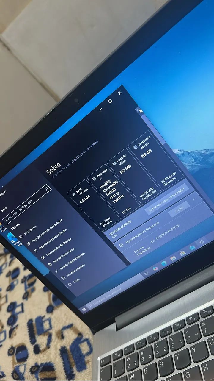 Notebook lenovo 