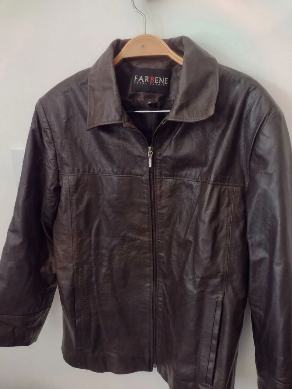 Jaqueta couro legítimo Premium masculina P