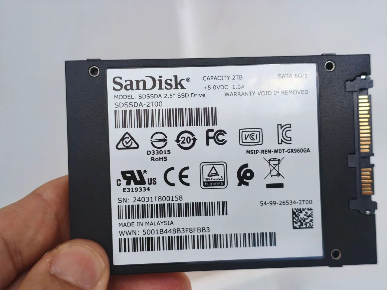 SSD sata 2tera 2 terá  - Foto 2