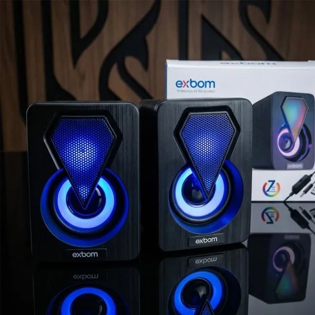 Caixinha de som para PC Potente - Nova - Foto 3