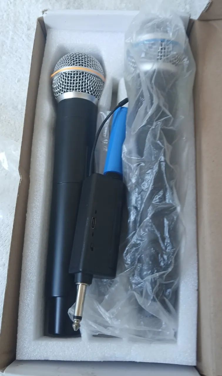 MICROFONE PROFESSIONAL DUPLO SEM FIO CHARGING - Foto 2