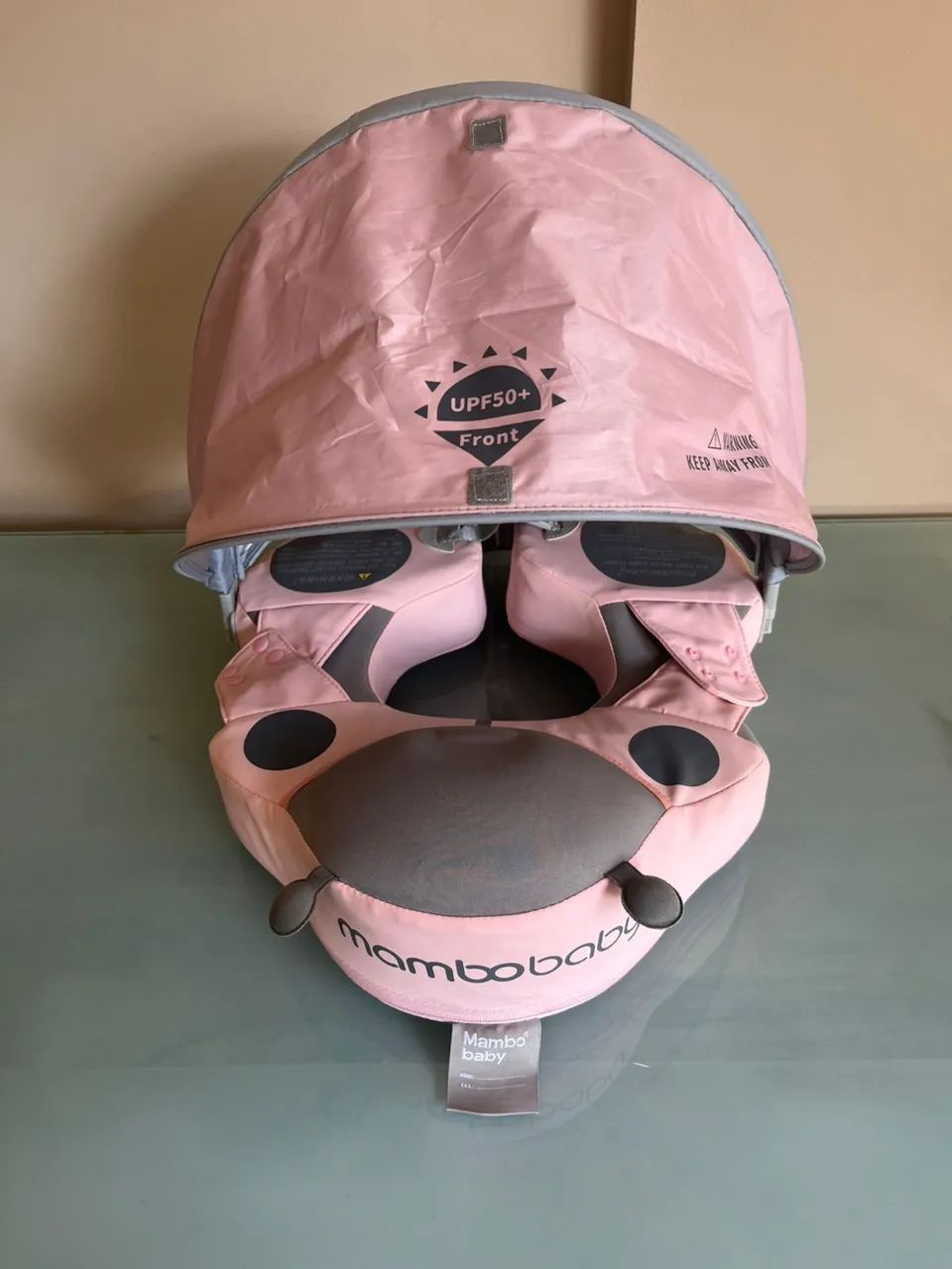 Boia com Cobertura UV MamboBaby Rosa - Pouquíssimo Uso!