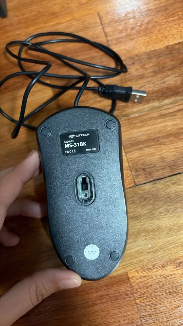 Mouse com fio - preto  - Foto 2