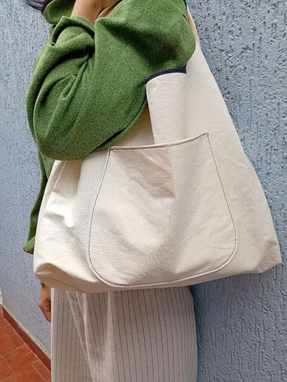 Eco Bag em Algodão Cru 100% Algodão | Reutilizável | Artesanal