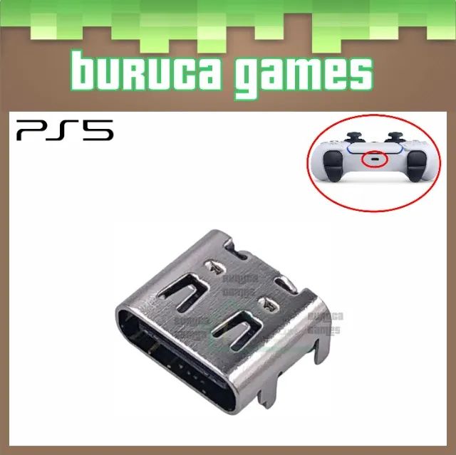 Conector de carga USB Tipo C para controle de Dualsense de PS5 - Foto 3