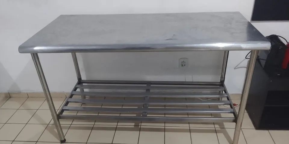 Mesa De Aço Inox 2,5M