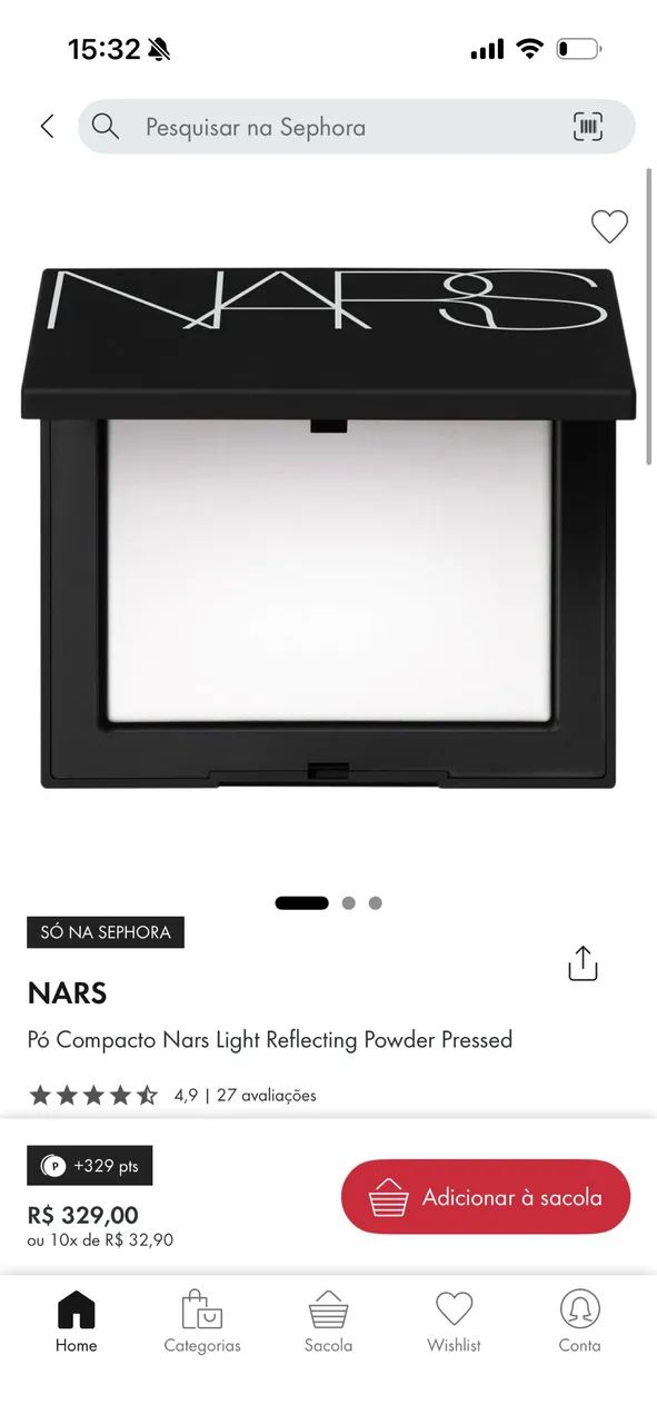 Pó compacto light reflecting NARS - Foto 5