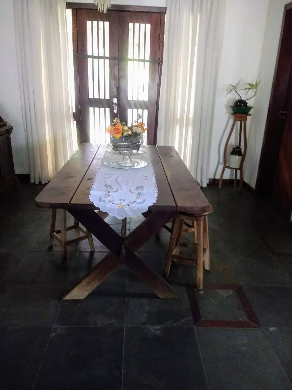Mesa rústica de madeira pau d'arco  - Foto 4