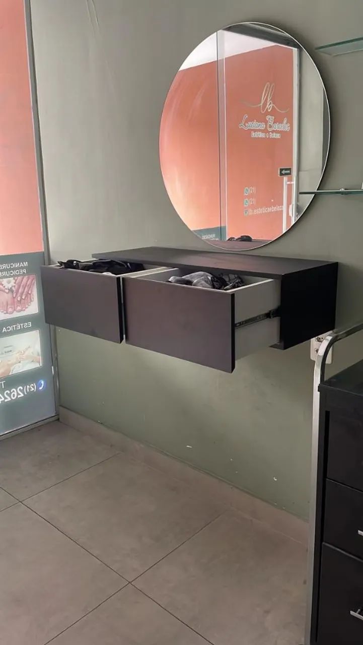 Bancada Balcão Salão Cabeleireiro Beleza