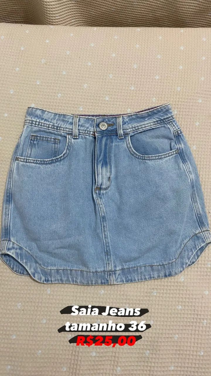 Saia jeans tamanho 36