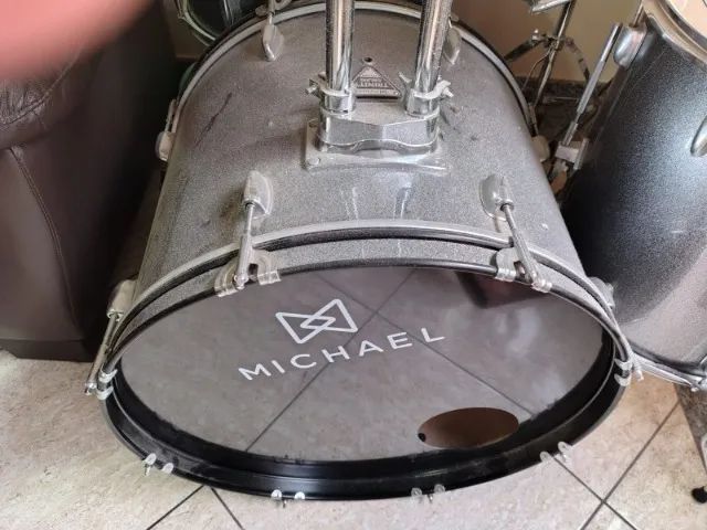 Bateria Acústica Completa Michael Trinity Dmt222 Bumbo 22 - Foto 4