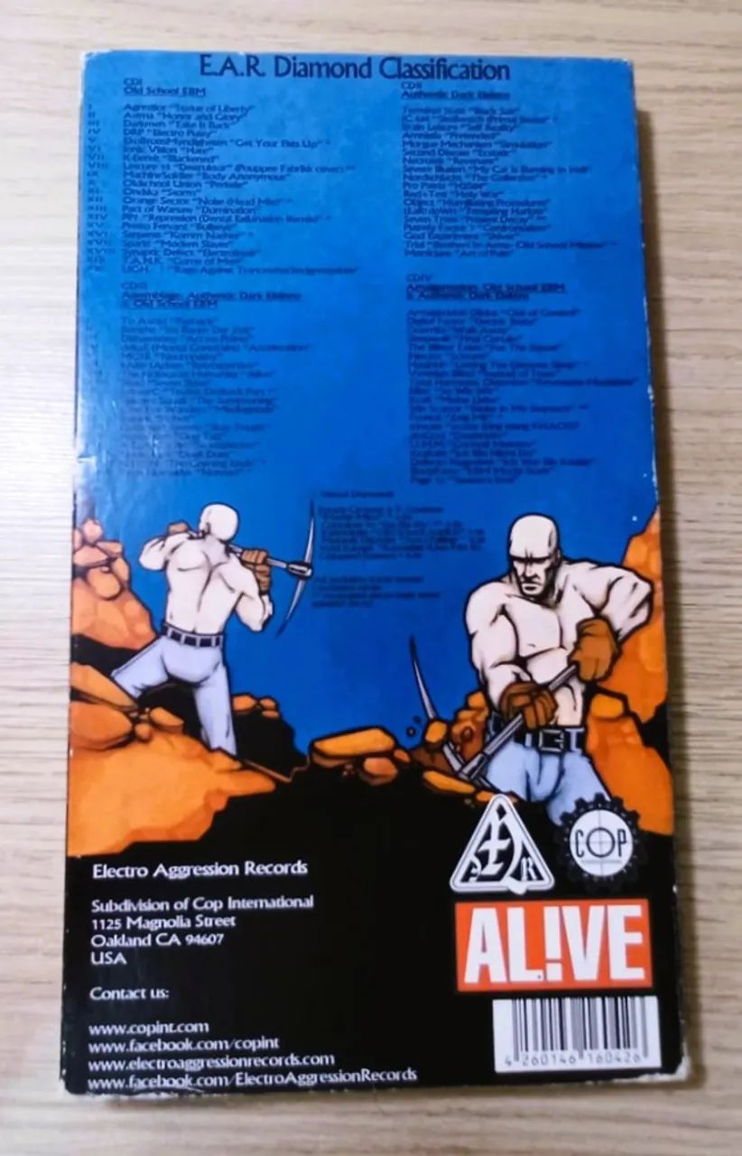 Box 4 CDs - Old School Electrology Vol. 1 (Electro Aggression Records) - EBM / Dark Elektr - Foto 5